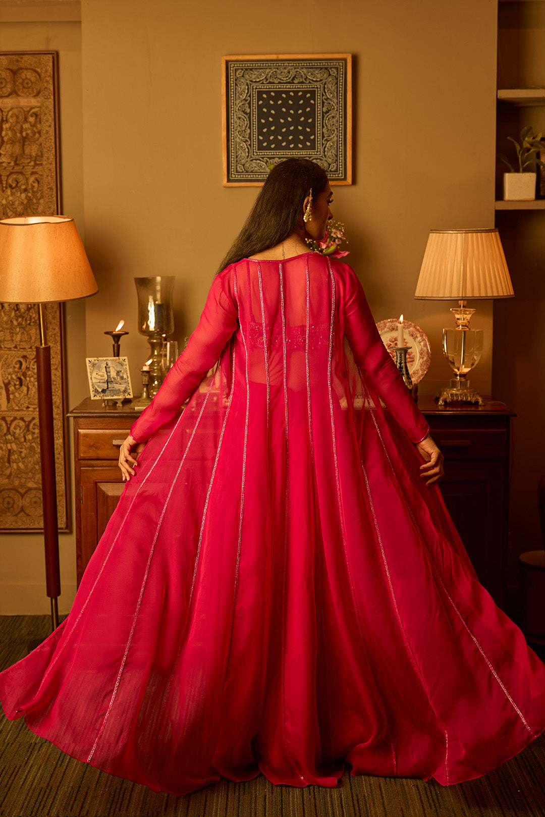 Fuchsia Jacket Set