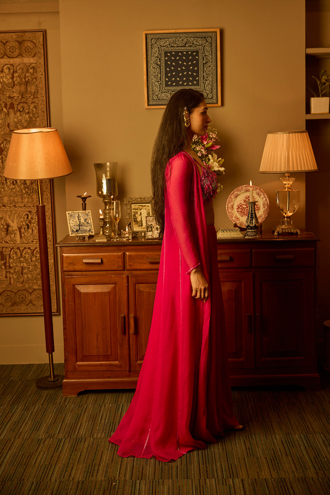 Fuchsia Jacket Set