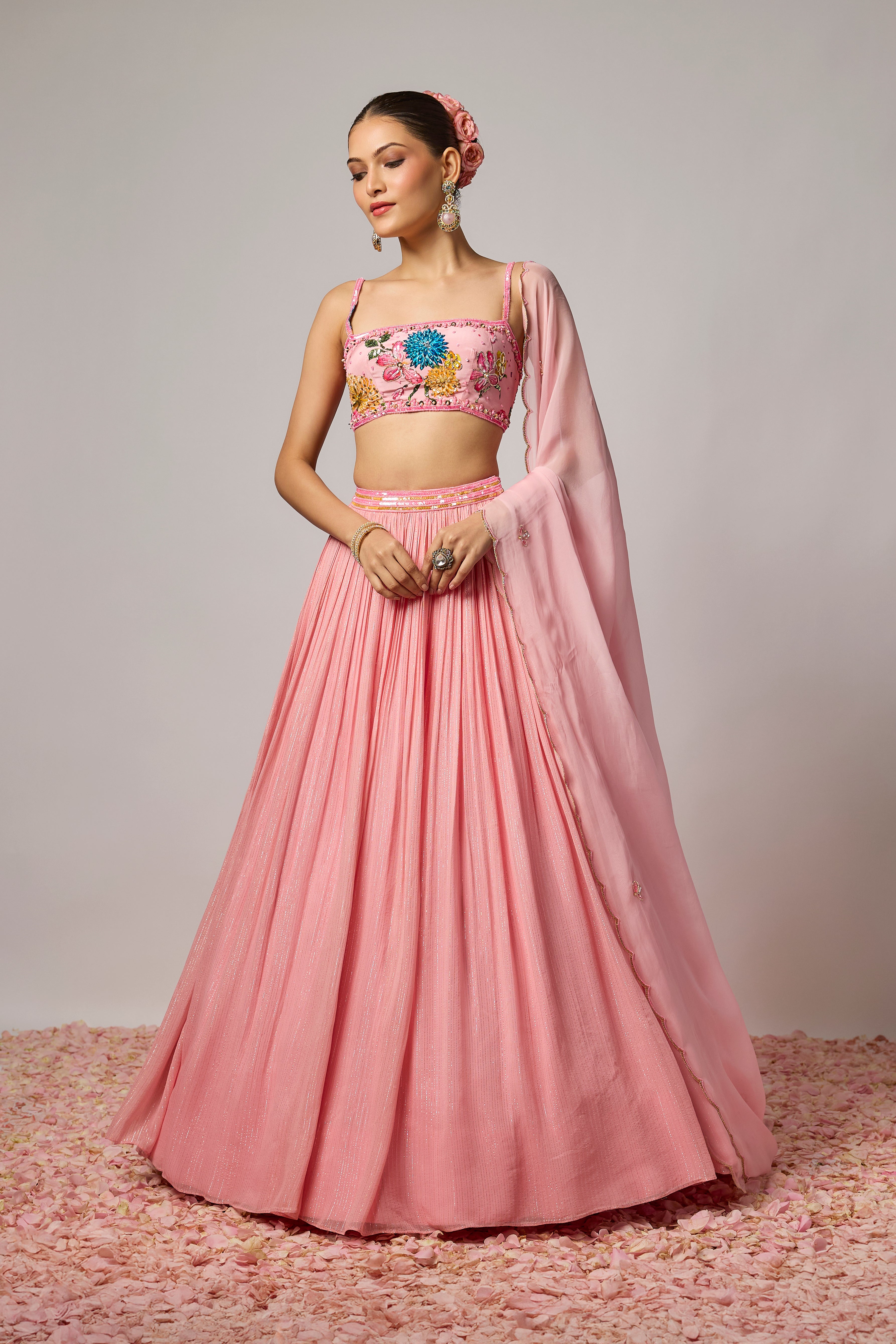 Blush Pink Lehenga Set