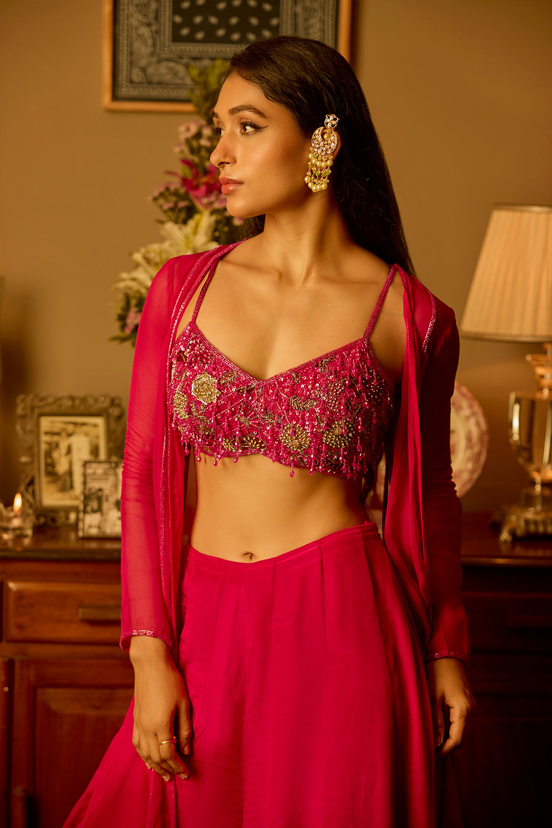 Fuchsia Jacket Set