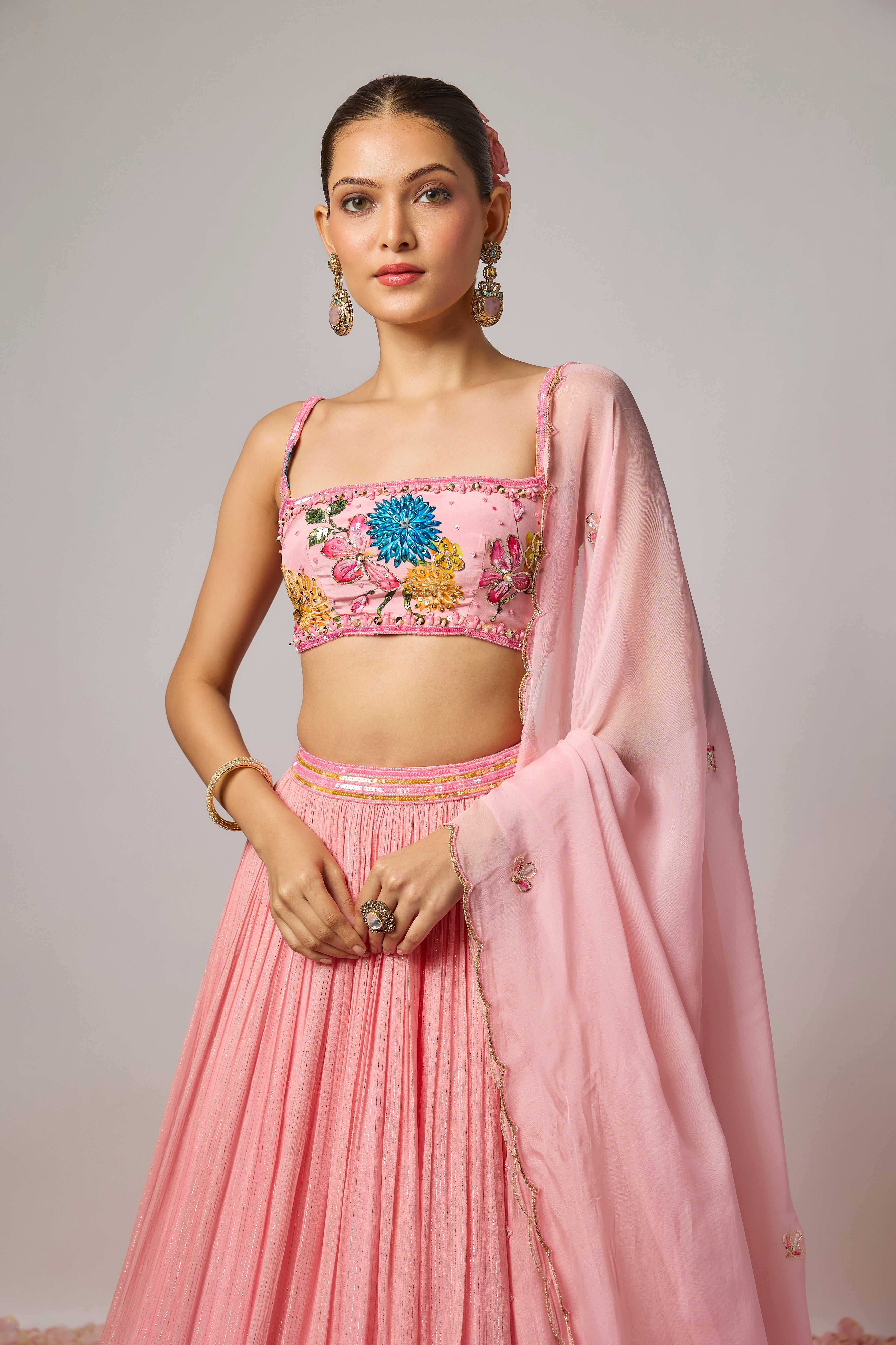 Blush Pink Lehenga Set